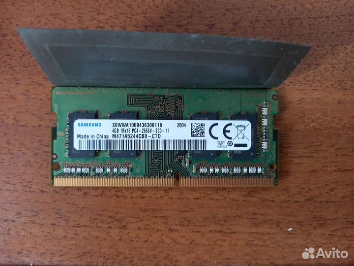Оперативная память so dimm ddr4 4gb 2666 MHz 1.2v