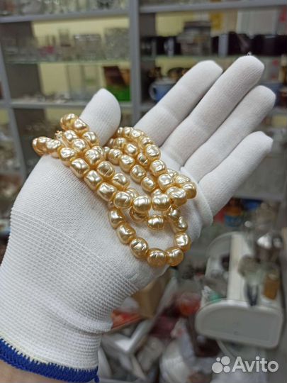 Чешская Бижутерия Бусы Под Жемчуг Чехословакия