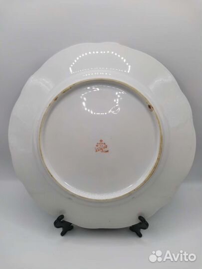 Тарелка Кобальт нкмп Фабрика Дулево 3 сорт (Ч)