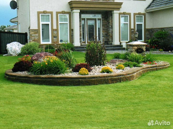 Ландшафтный дизайн 9 соток с домом \ Проект №586