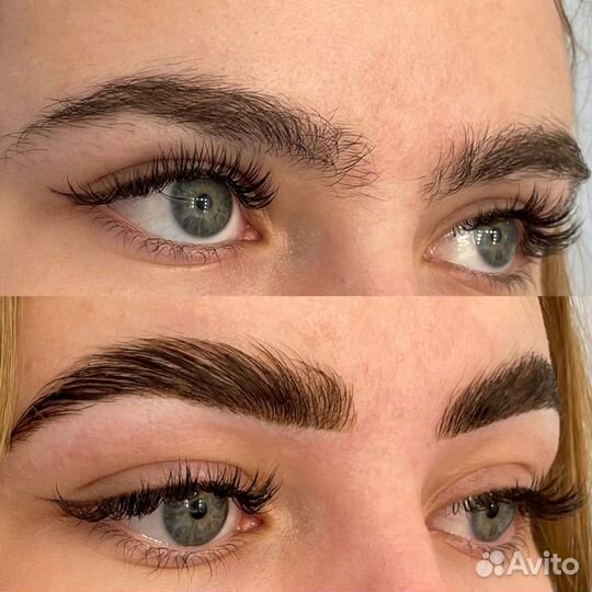 Окрашивание бровей