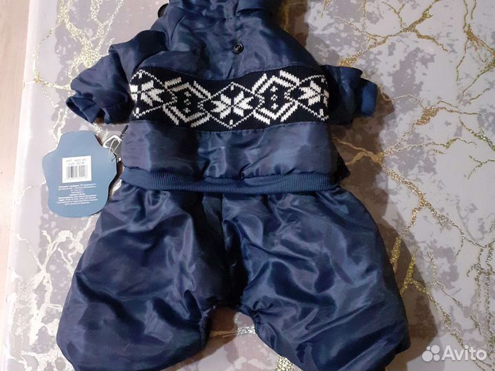 Комбинезон для маленькой собаки зима