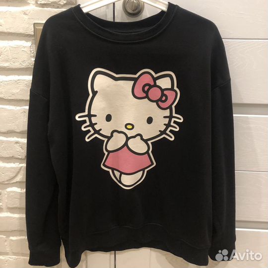 Свитшот черный hello kitty