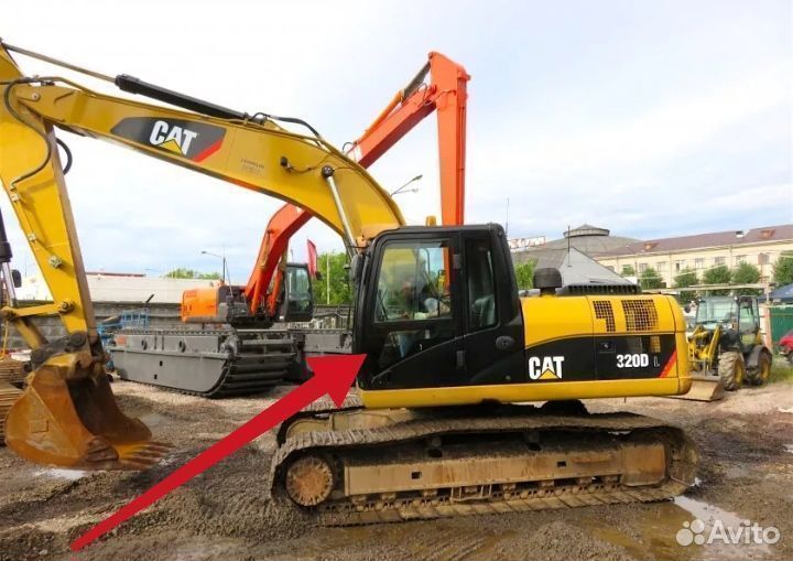 Замена стекла на экскаватор Cat 320/336DL