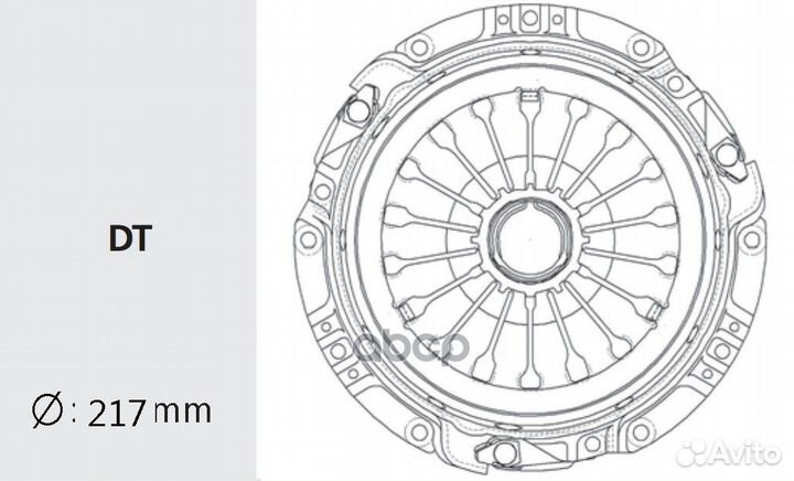 Сцепление в сборе (запчасть) HDC37 Valeo