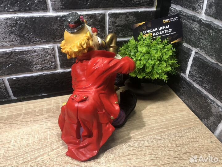 К.2402 Статуэтка клоун саксофонист 19см