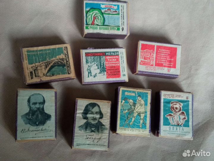 Спички СССР в деревянном коробке