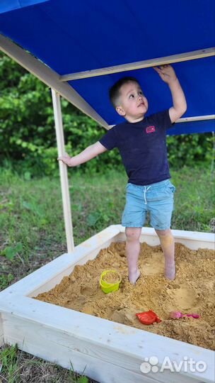 Песочница детская с крышей
