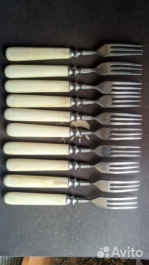 Маленькие десертные вилочки СССР