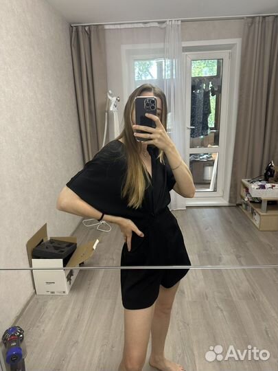 Комбинезон черный bershka