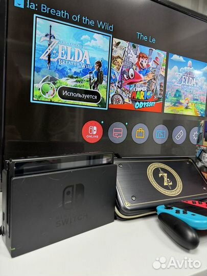 Nintendo switch 2 rev + чехоо Zelda + игры