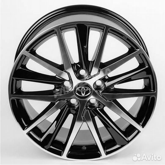 Литой диск в стиле Toyota R18 5x114.3. Примерка ко