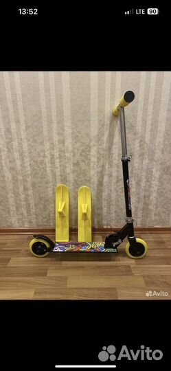 Самокат снегокат 2в1 новый