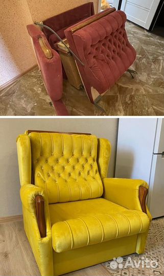 Перетяжка мягкой мебели