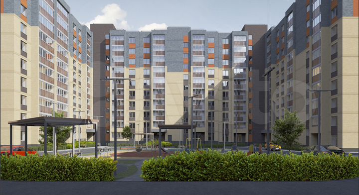 2-к. квартира, 55,4 м², 6/10 эт.