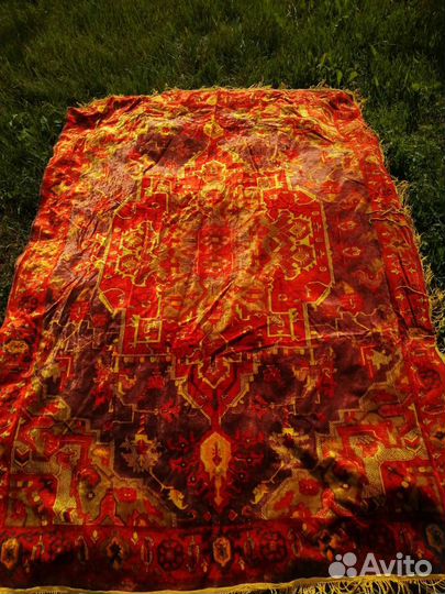 Плюшевая скатерть СССР 2 шт