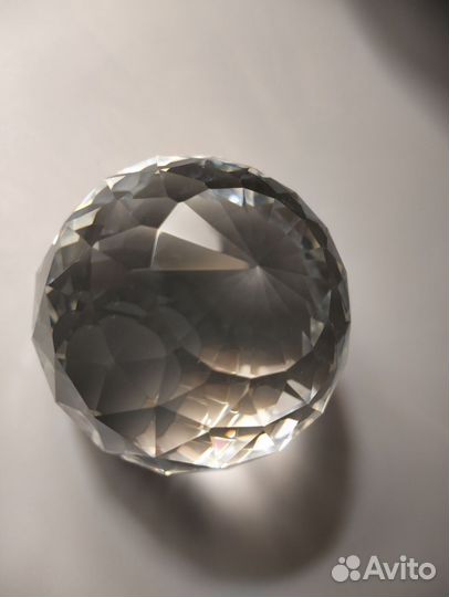 Шар гранёный, горный хрусталь