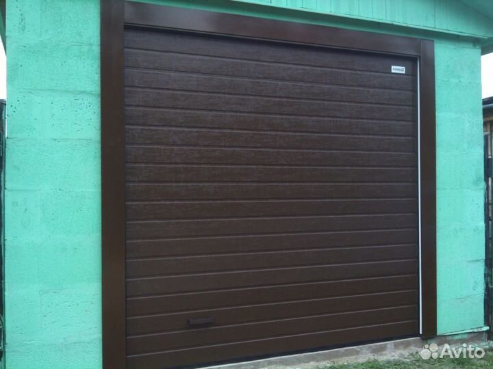 Ворота гаражные откатные Алютех