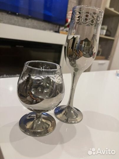 Бокалы для коньяка и шампанского