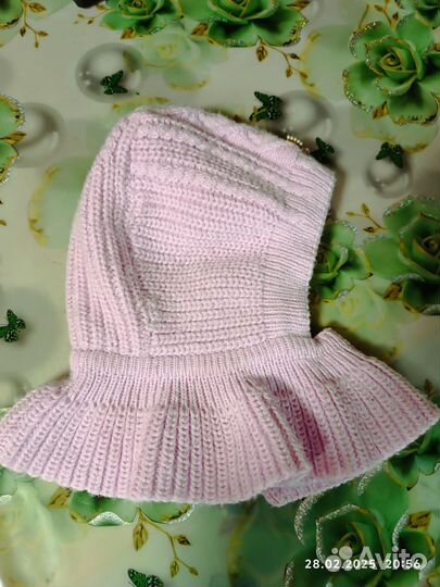 Шапка шлем для новорожденных