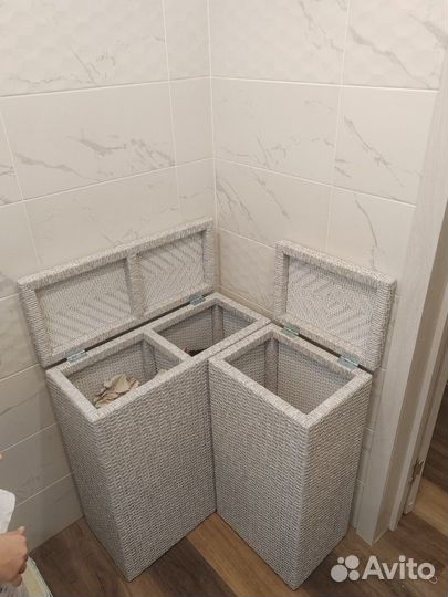 Корзина для белья, ротанг