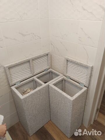 Корзина для белья, ротанг