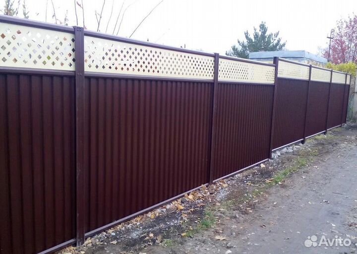 Забор из профнастила с доставкой