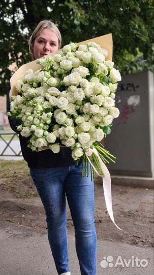 Роза, кустовая роза, букет из роз