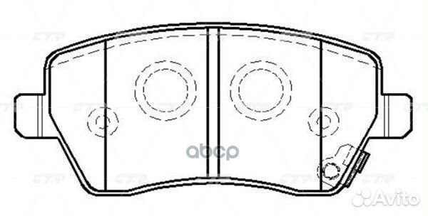 Старый номер CKS-33) Колодки тормозные GK0973 CTR