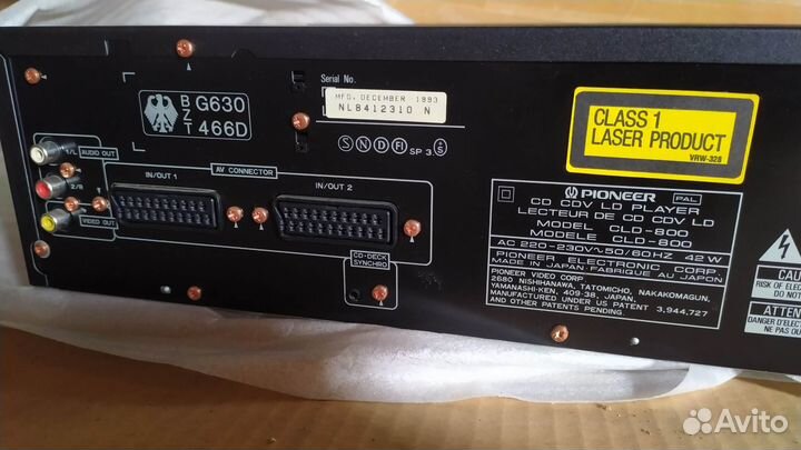 Проигрыватель LD и CD дисков Pioneer CLD - 800