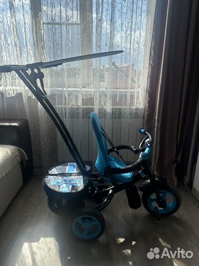 Велосипед трехколесный с ручкой