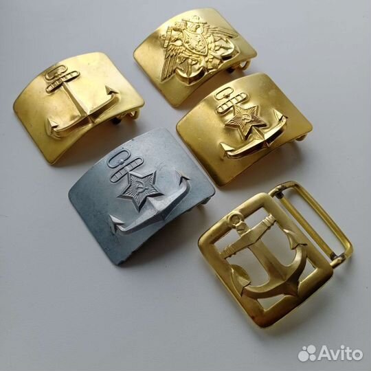 Латунные Пряжки Бляхи с якорями солдатского ремня