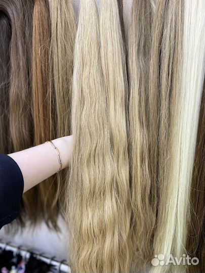 Волосы для наращивания натуральные длина 60