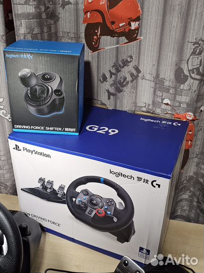 Руль logitech g29 с кпп