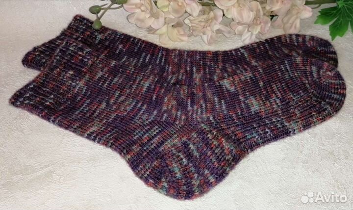 Вязаные носки (ручная работа), новые