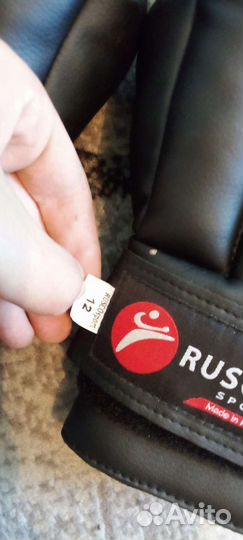 Перчатки для рукопашного боя Rusco черные 12 oz