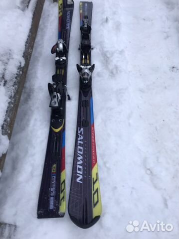 Горные лыжи 155. Salomon streetracer 10 крепы S912