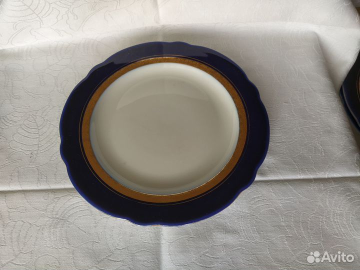 Тарелки кобальт