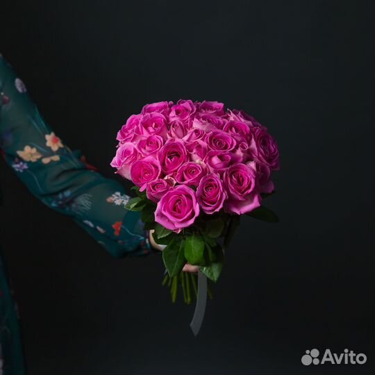 Букет 21 Светло-Розовая Роза (40 см.)