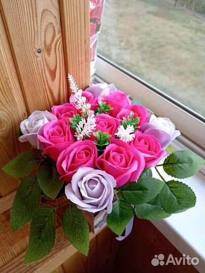 Мыльные розы букеты