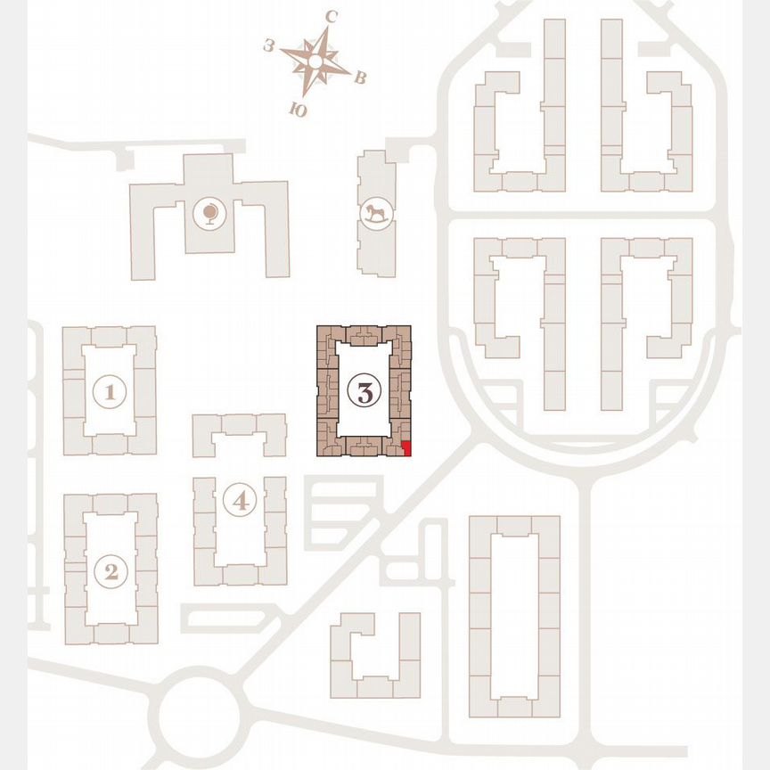 2-к. квартира, 57,8 м², 3/4 эт.
