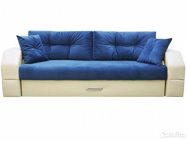 Диван еврокнижка Манчестер велюр с подсветкой