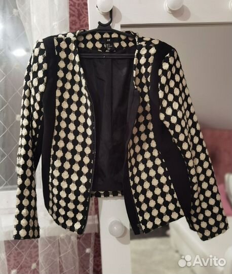 Твидовый пиджак H&M 44