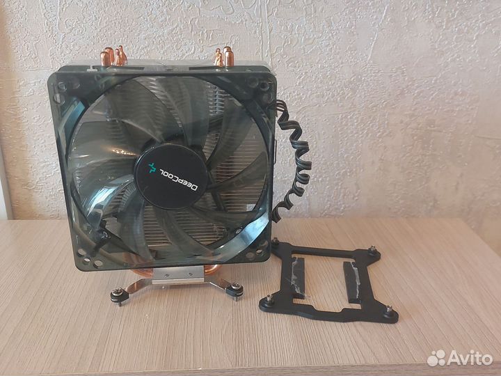 Кулер для процессора башня 4 медные трубки
