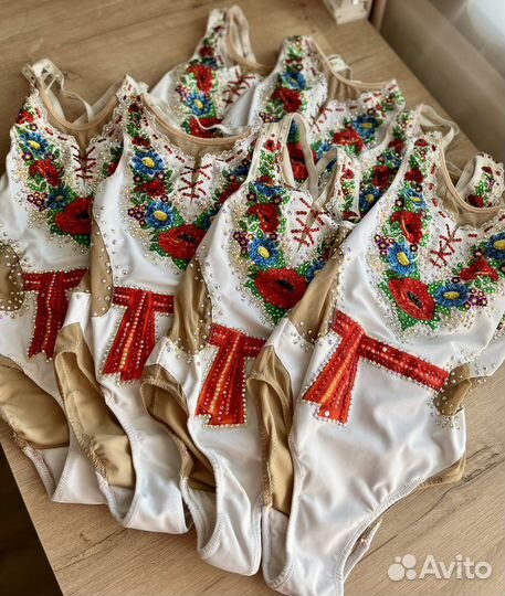 Купальник для синхронного плавания, группа (8 шт)