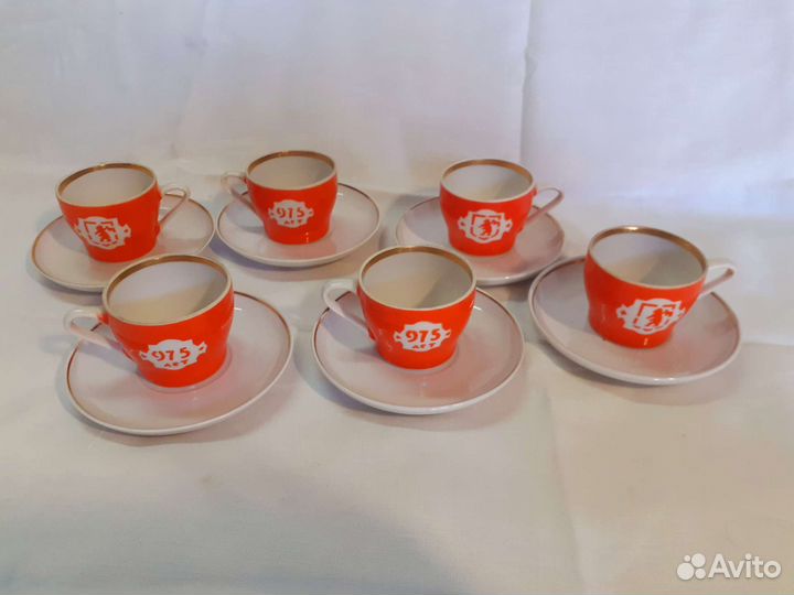 Чашка с блюдцем СССР Первомайский фарфоровый завод
