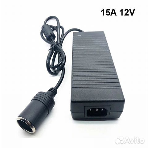 Адаптер в прикуриватель 220В в 12В 15А 180Вт