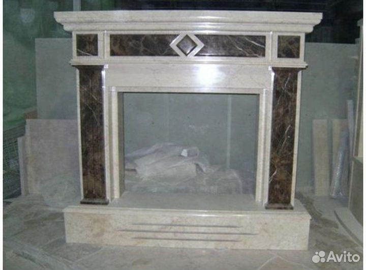 Камины из мрамора