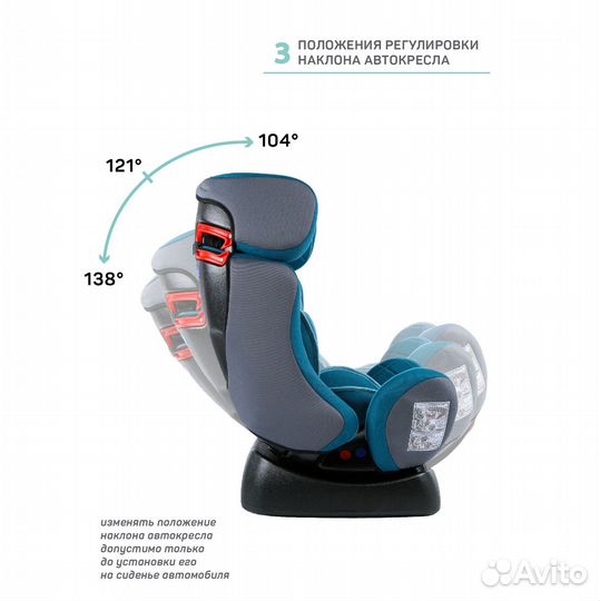 Автокресло детское amarobaby Professional,0-7лет