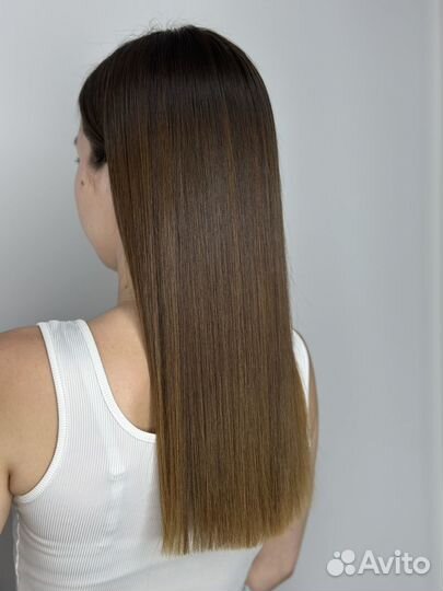 Кератиновое выпрямление, ботокс волос, нано